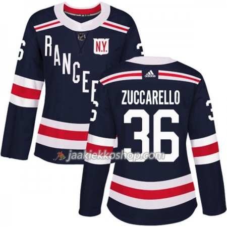 Nainen NHL New York Rangers Pelipaita Mats Zuccarello 36 Adidas 2017-2018 Tummansininen 2018 Winter Classic Authentic